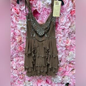 Alexis Georgio 5134 Size 4 Coffee Short dress